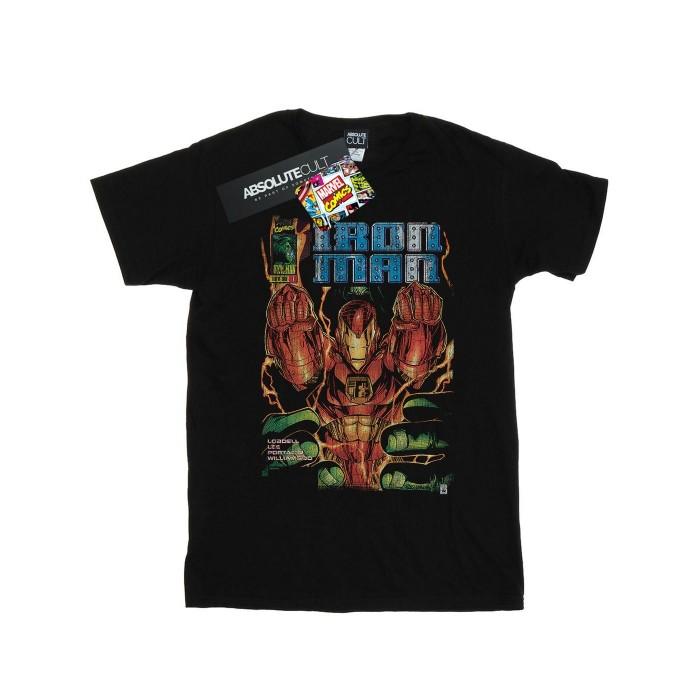 Marvel Heren Iron Man Comic Book Cover T-shirt