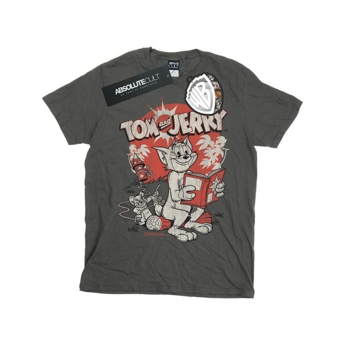 Tom And Jerry Mens Rocket Prank T-Shirt