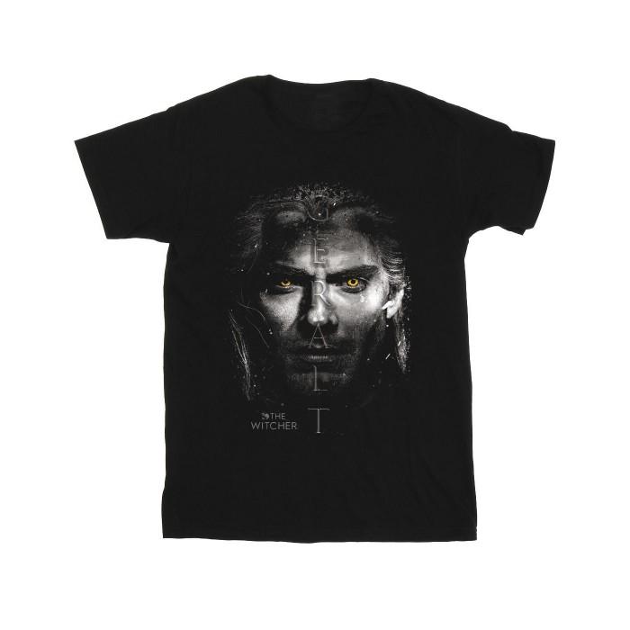 Pertemba FR - Apparel Netflix Heren The Witcher Geralt Stare T-shirt