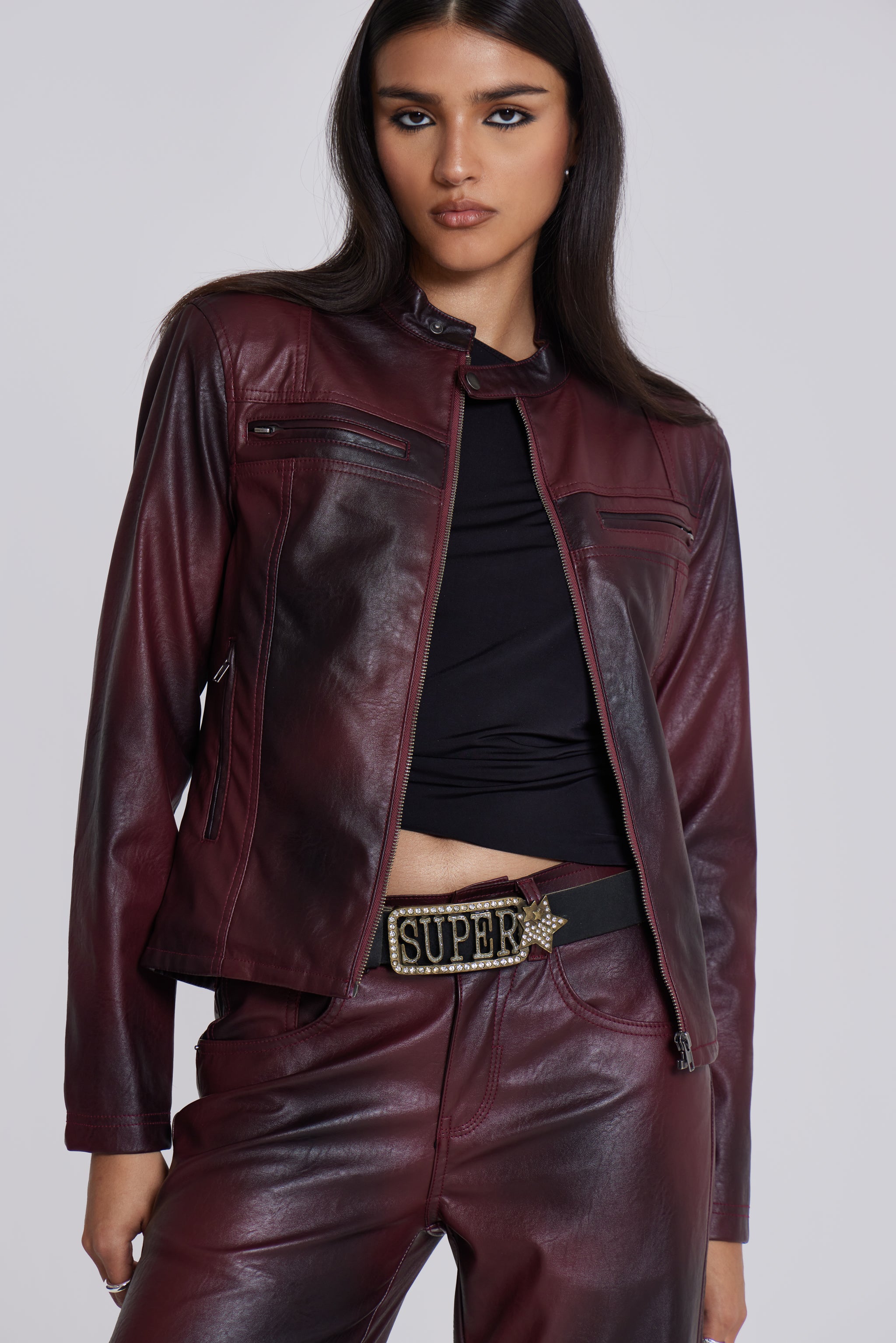 Jaded London Oxblood Piston Jacket