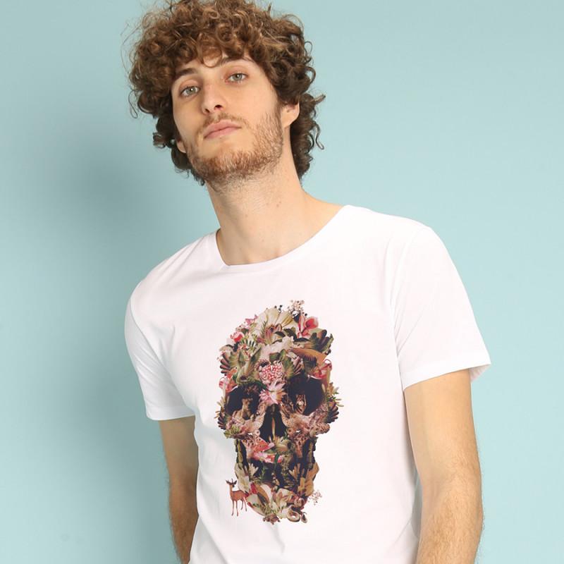 Le Roi du Tshirt Heren T-shirt - JUNGLE SCHEDEL