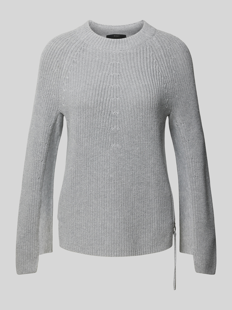 Oui Gebreide pullover met ronde hals