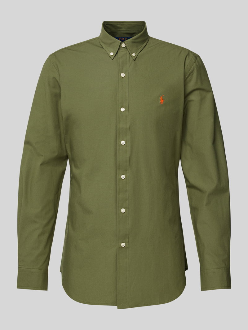 Polo Ralph Lauren Slim fit vrijetijdsoverhemd met logostitching