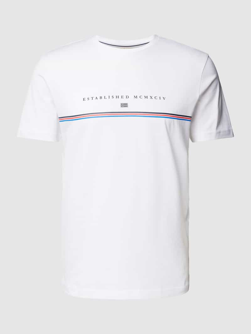 Christian Berg Men T-shirt met statementprint