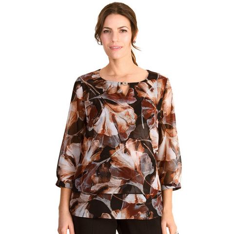 HERMANN LANGE Collection Gedessineerde blouse