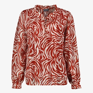 TwoDay dames blouse met print rood wit