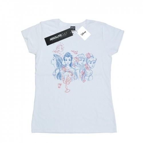 Disney dames/dames prinses schets katoenen T-shirt