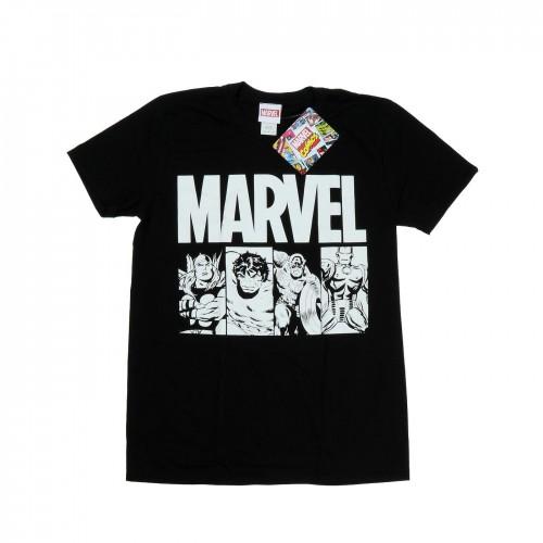 Marvel Heren Comics Actie Tegels T-shirt