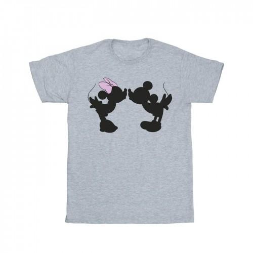 Disney heren Mickey Minnie Kiss silhouet T-shirt