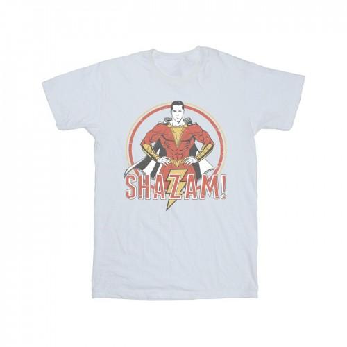 DC Comics Heren Shazam Retro Circle Distressed T-shirt