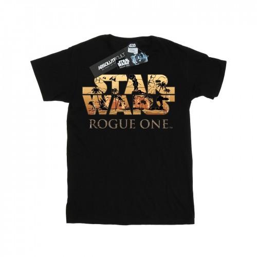 Star Wars Mens Rogue One Logo Scene T-Shirt