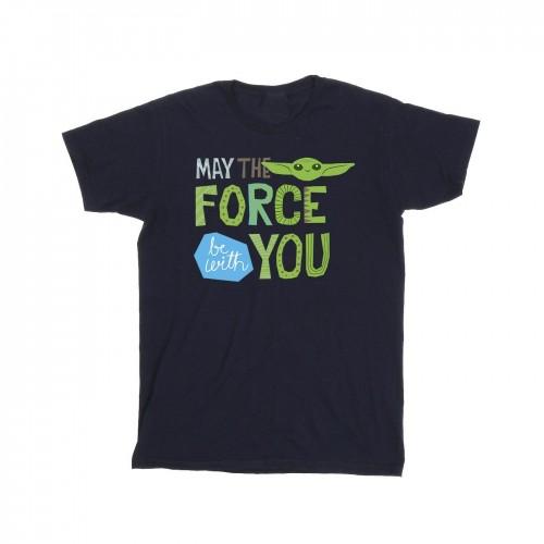 Star Wars Mens The Mandalorian May The Force Be With You T-Shirt