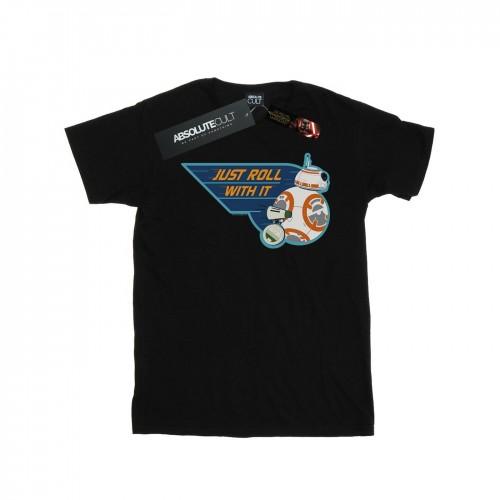 Star Wars: The Rise of Skywalker Mens D-O & BB-8 Just Roll With It T-Shirt