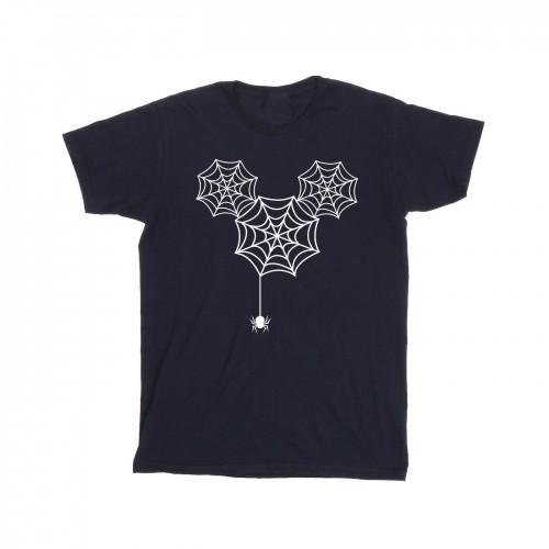 Disney Heren Mickey Mouse spinnenweb hoofd T-shirt