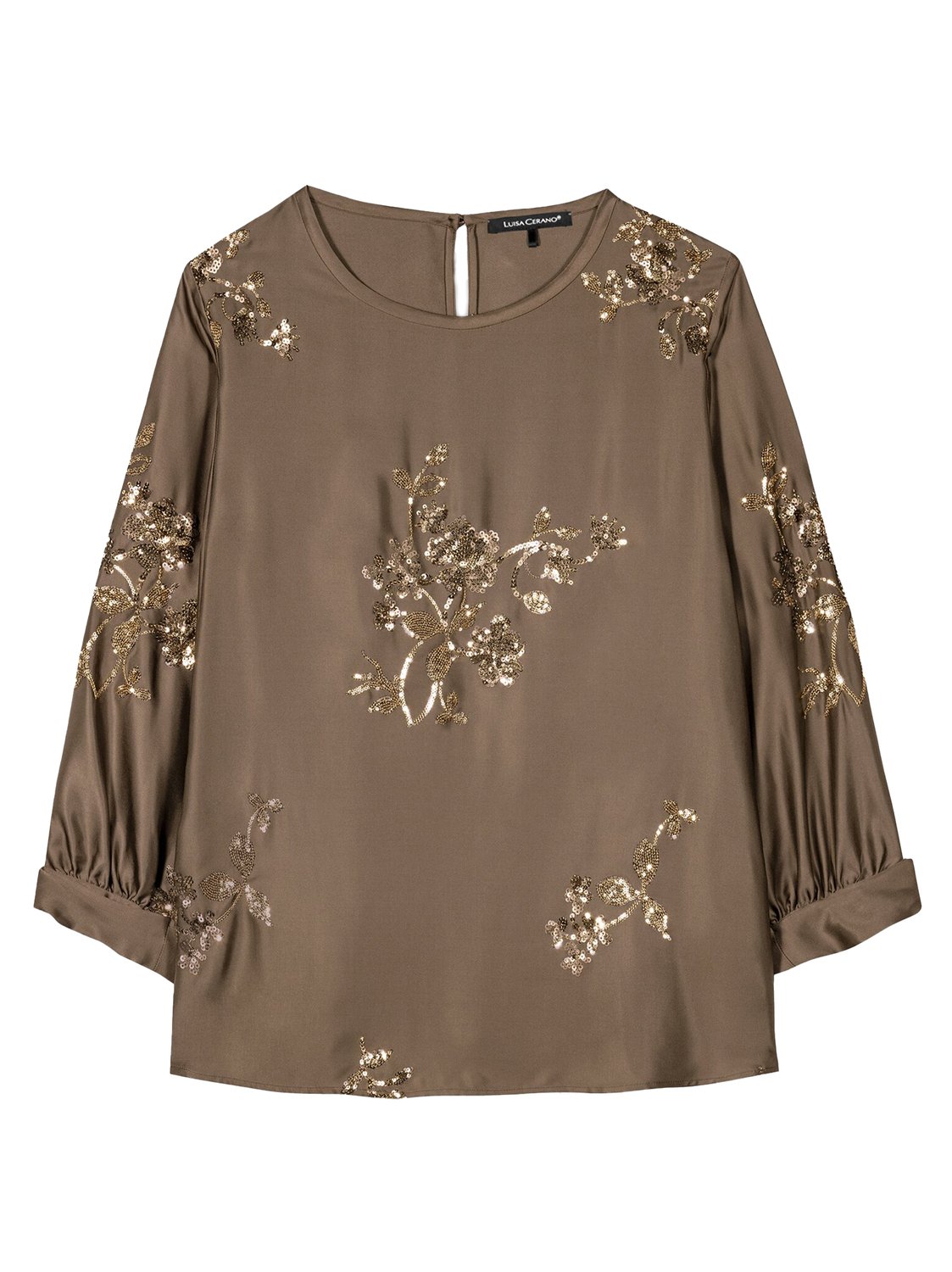 Luisa Cerano Blouse met pailletten