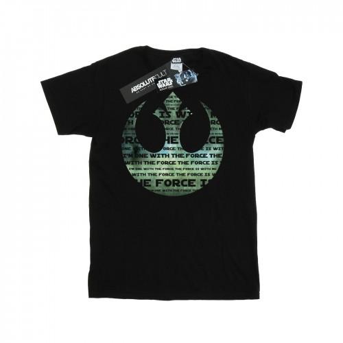 Star Wars Rogue One voor heren, ik ben één met het Force Alliance-embleem groen T-shirt