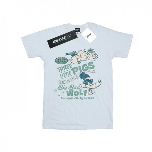 Disney Heren drie kleine varkens die bang zijn voor de grote boze wolf T-shirt