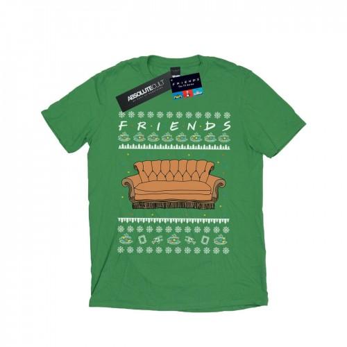 Friends Vrienden Fair Isle Couch T-shirt voor heren