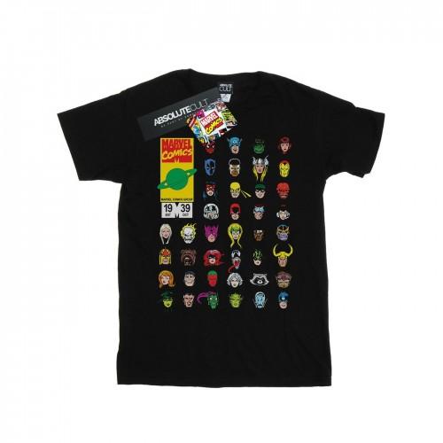 Marvel Heren  Comics Heads Cover T-shirt