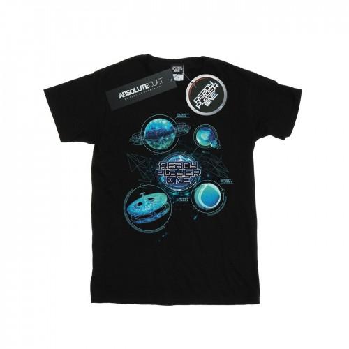 Ready Player One Heren Universe kaart T-shirt