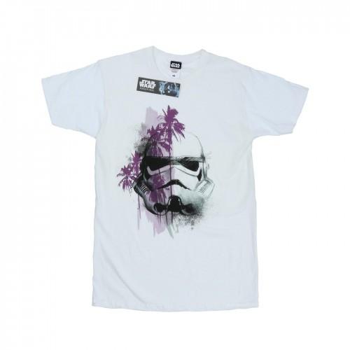 Star Wars Mens Rogue One Stormtrooper Palm Trees T-Shirt