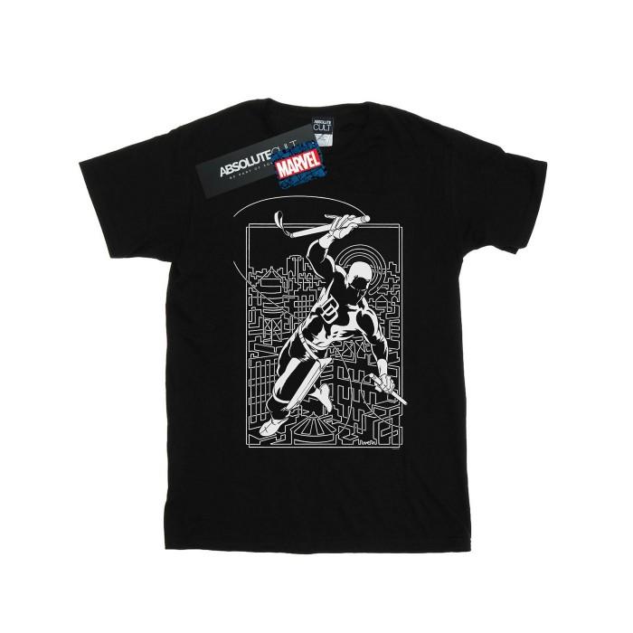 Marvel heren waaghals silhouet T-shirt