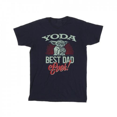 Star Wars Mens Mandalorian Yoda Dad T-Shirt