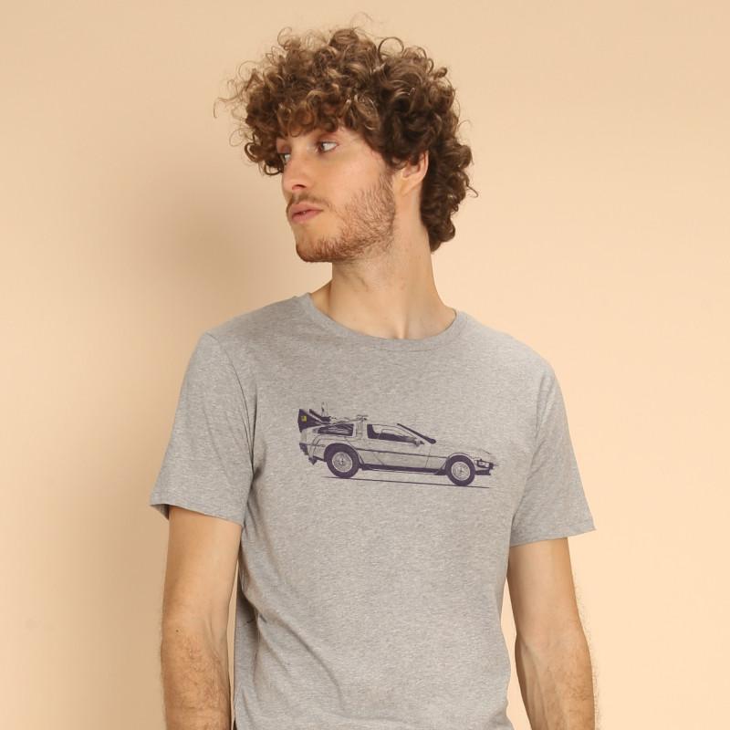 Le Roi du Tshirt Heren T-shirt - DELOREAN