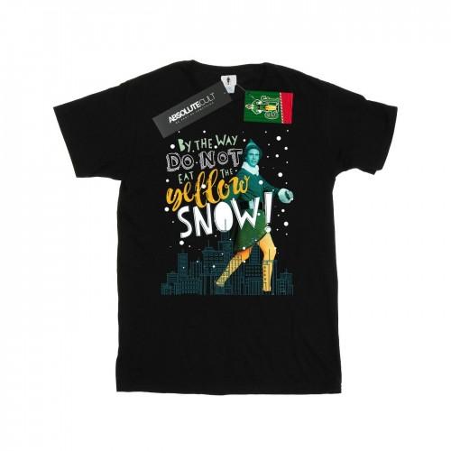 Elf heren geel sneeuw T-shirt