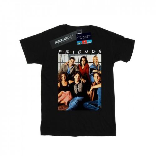 Friends Vrienden heren groepsfoto venster T-shirt