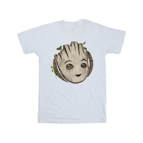 Marvel Heren I Am Groot houten hoofd T-shirt