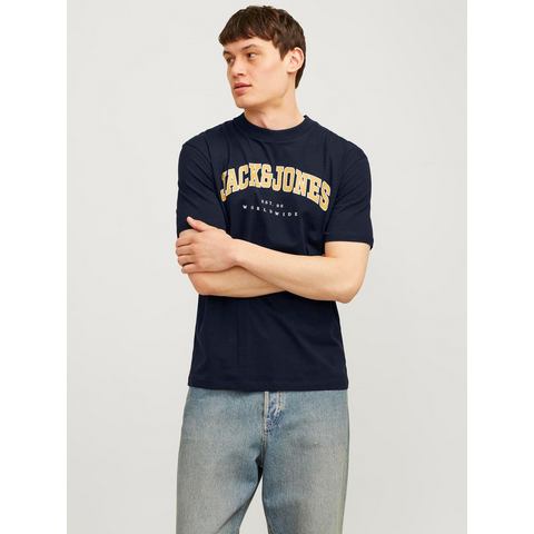 Jack & Jones Shirt met ronde hals JJECALEB VARSITY TEE SS O-NECK NOOS