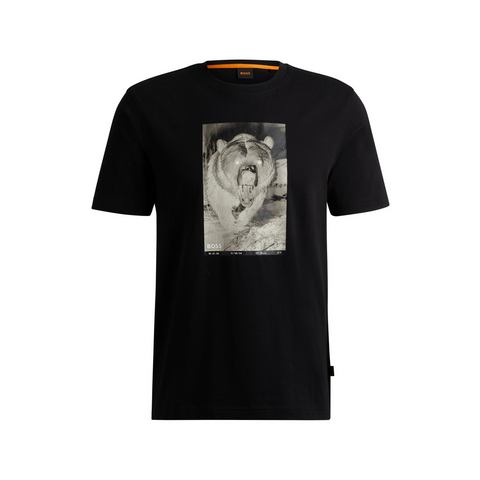 Boss Orange T-shirt Te_Wilds met een ronde hals