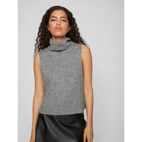 Vila Slip-over VIBELUNA HIGH NECK S/L KNIT VEST-NOOS