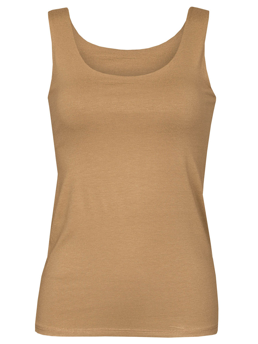 Fashionize Top Viscose Camel