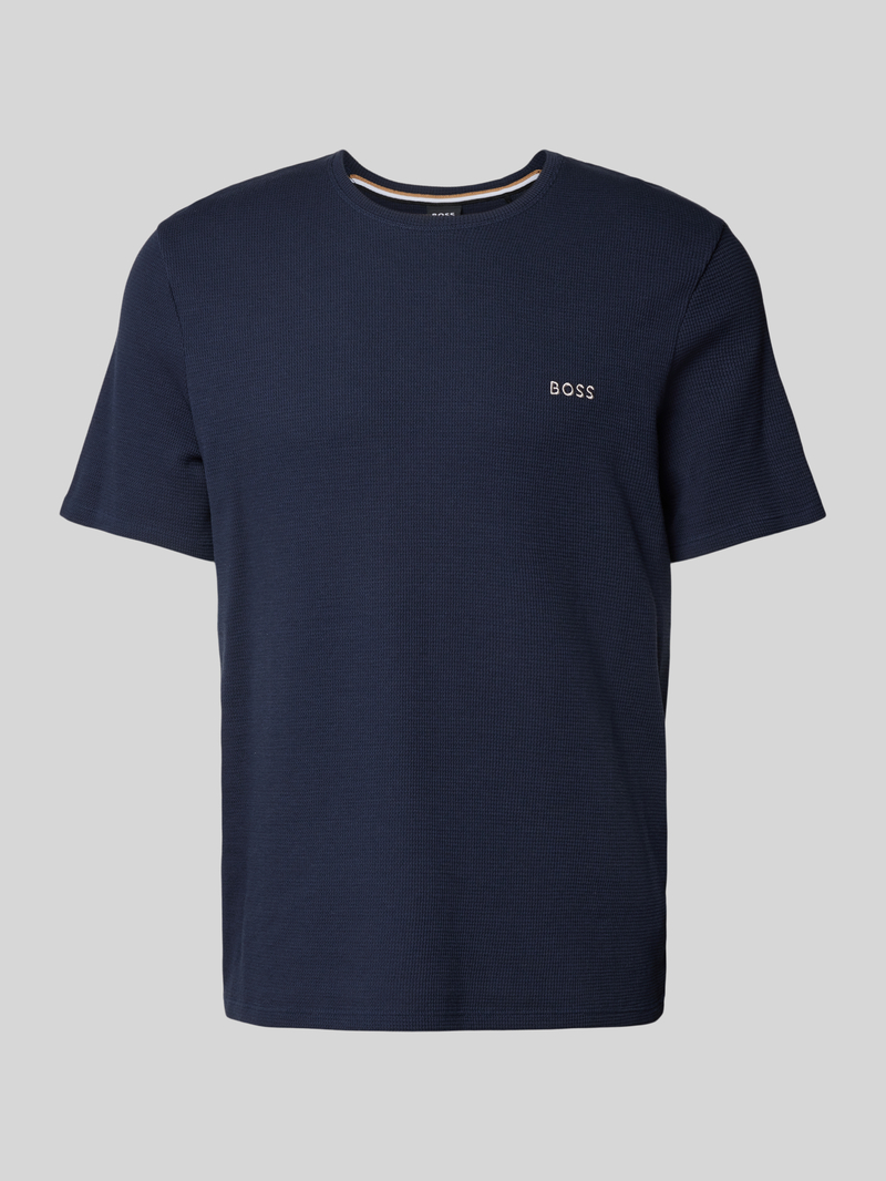 Boss T-shirt met structuurmotief