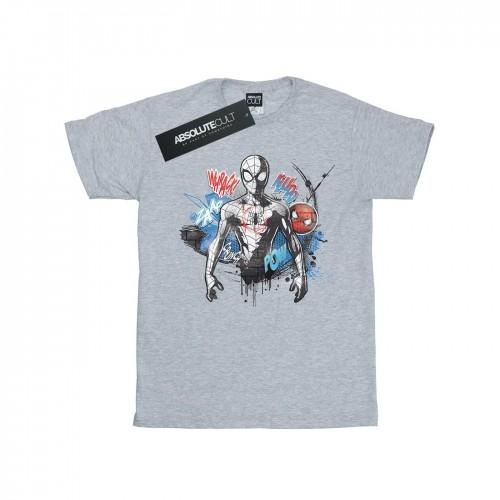 Marvel Spider-Man Graffiti Pose T-shirt voor heren