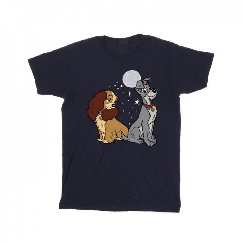 Disney Heren Lady en de Vagebond Maan T-shirt