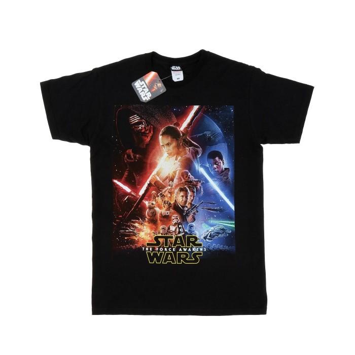 Star Wars Mens Force Awakens Poster T-Shirt