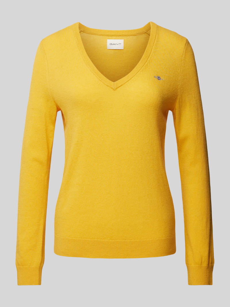 Gant Wollen pullover met V-hals