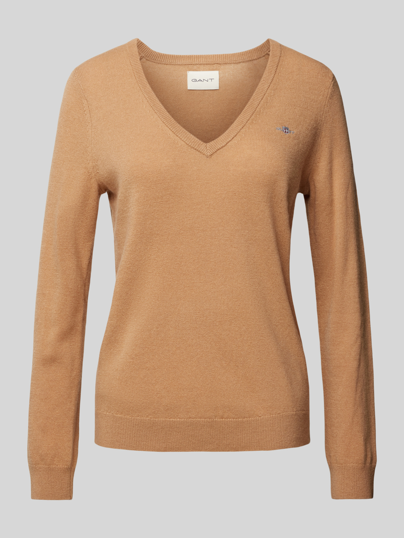 Gant Wollen pullover met V-hals