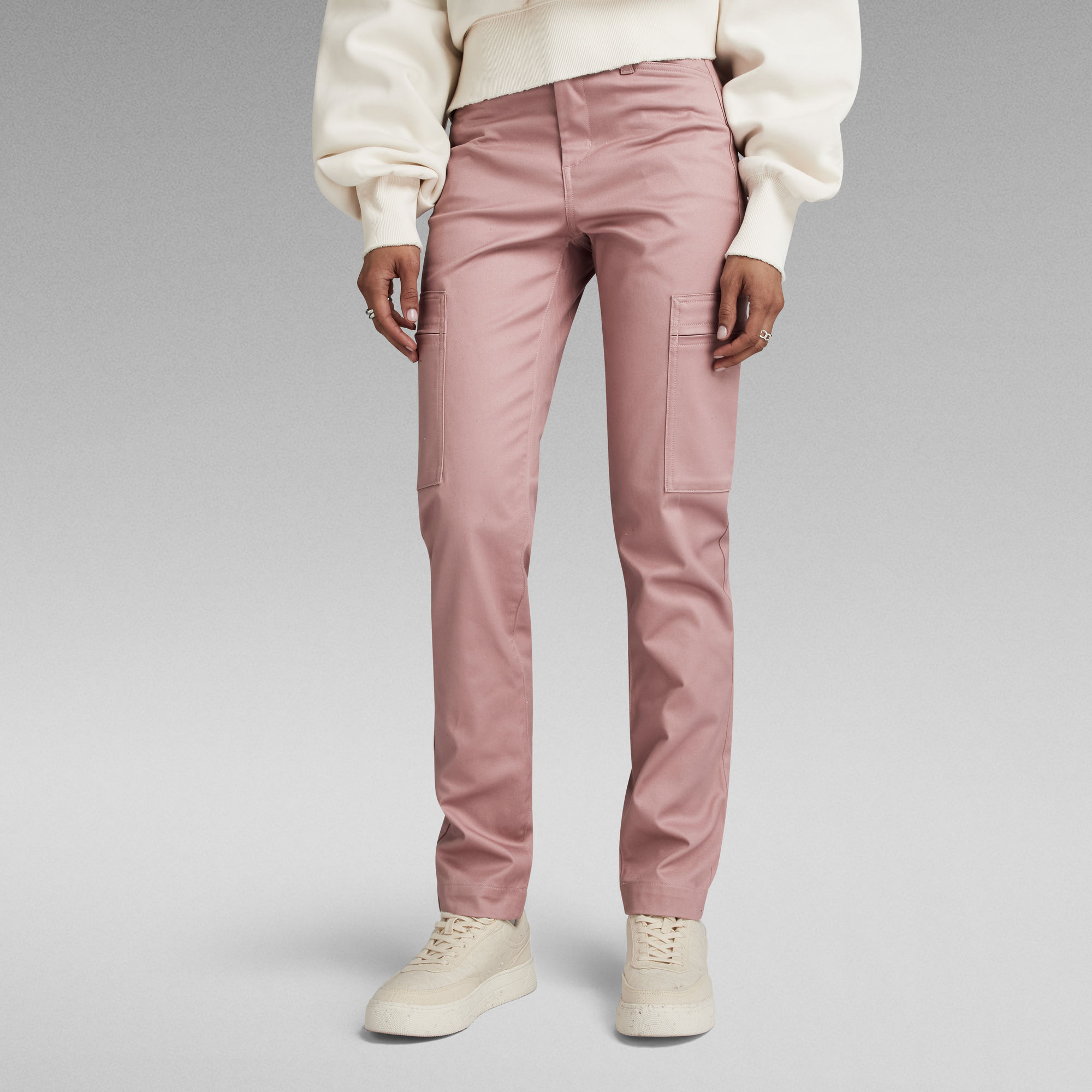 G-Star RAW Slim Cargo Broek - Roze - Dames