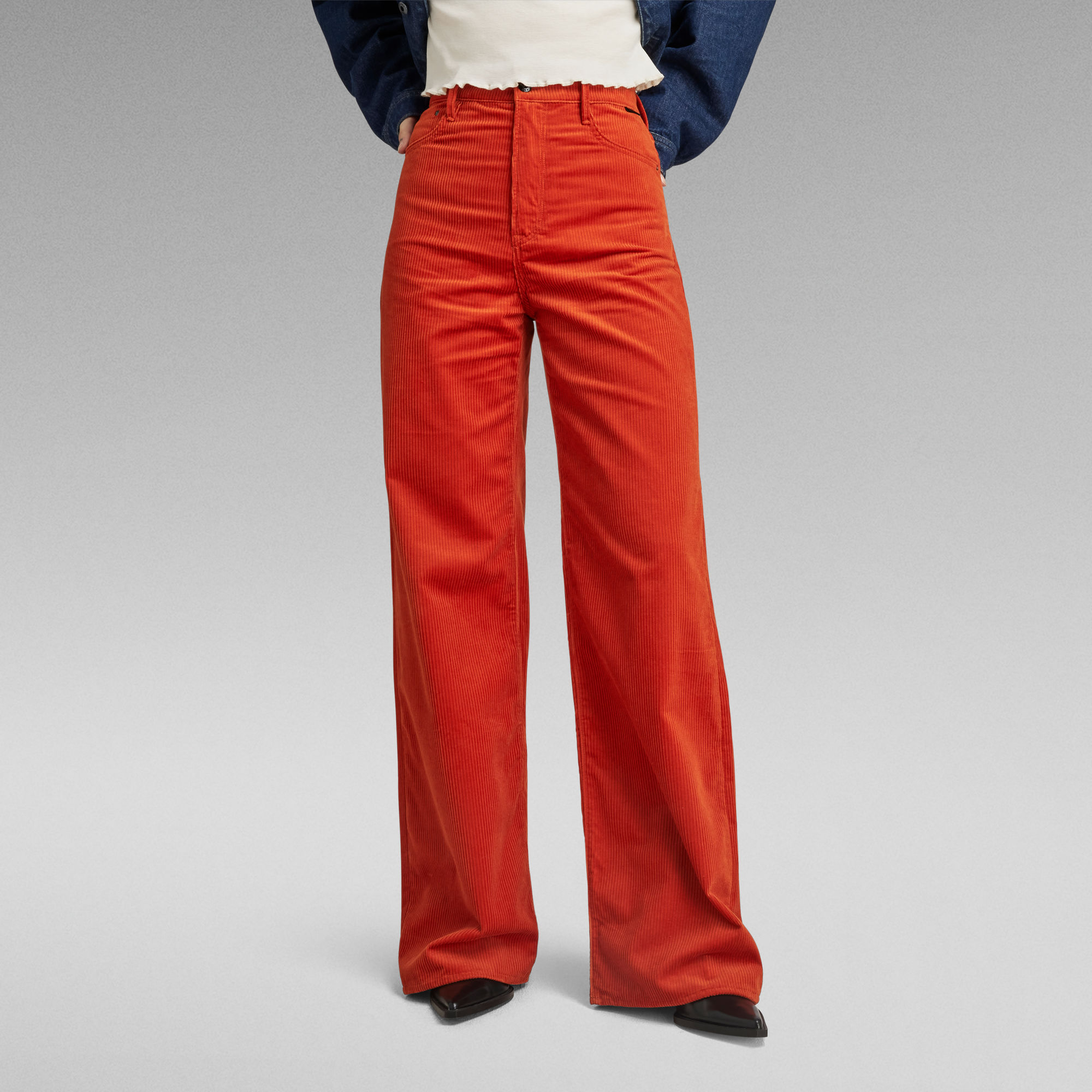 G-Star RAW Deck 2.0 Ultra High Loose Broek - Oranje - Dames