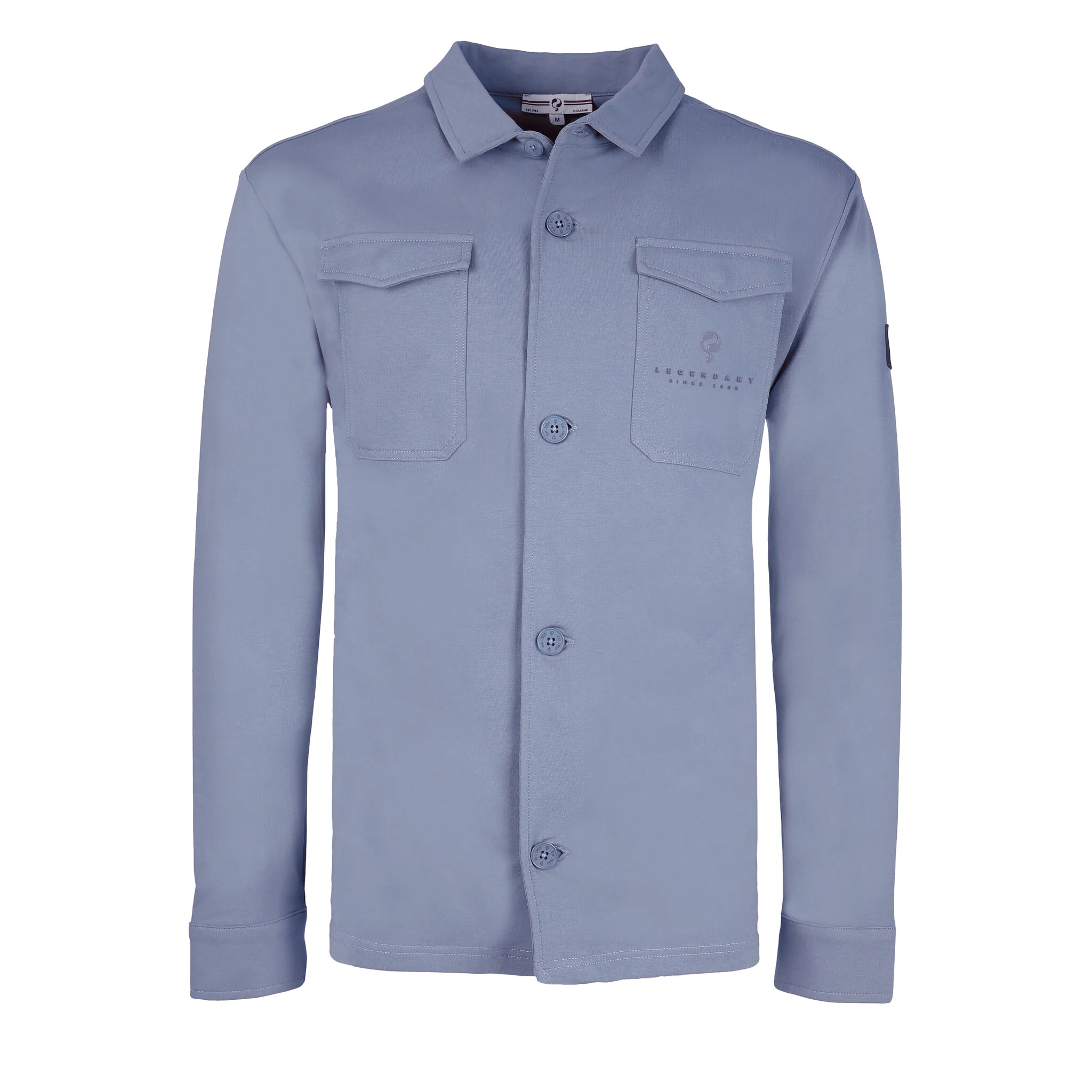 Q1905 Overshirt andel steen-grijs