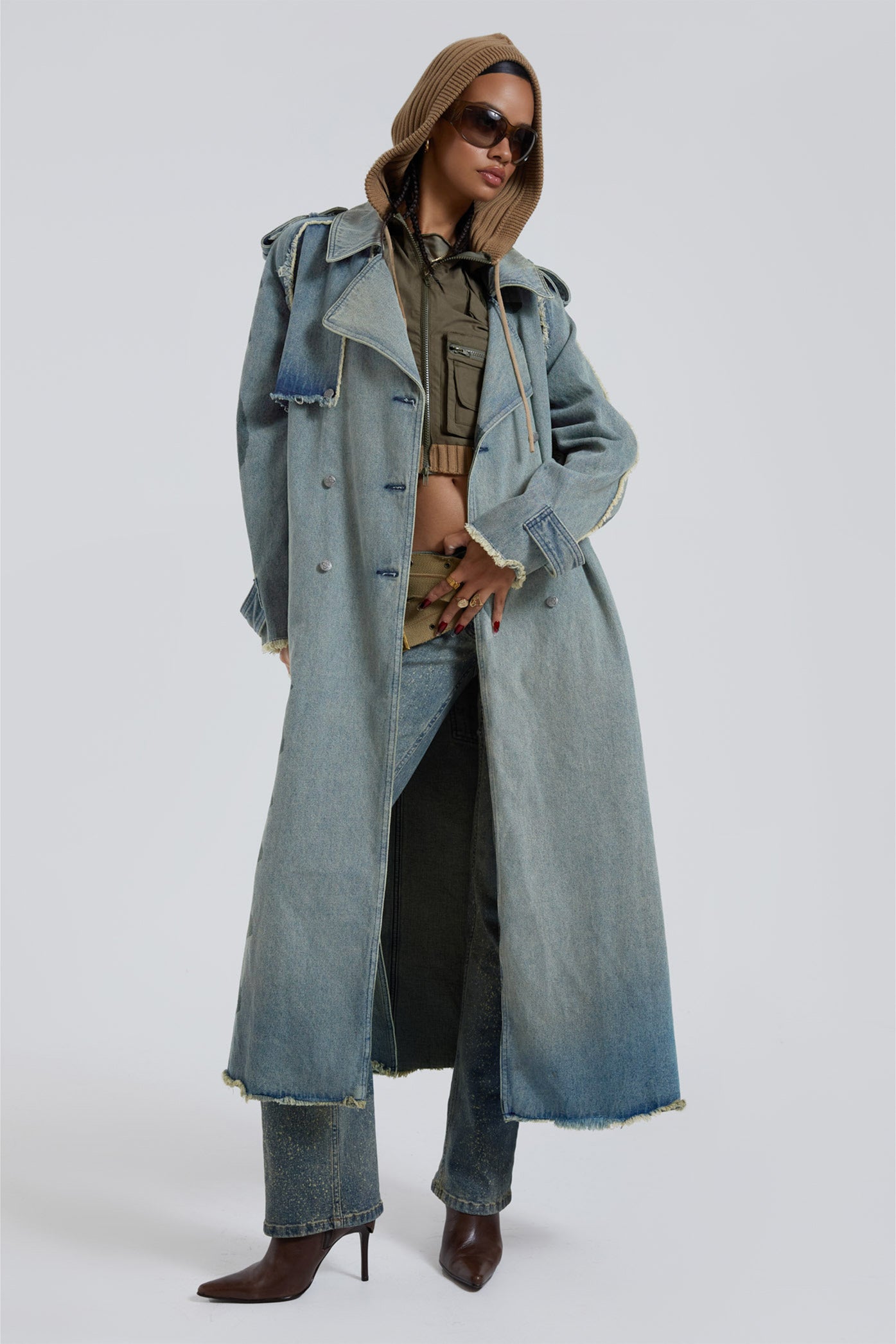 Jaded London Downtown Denim Coat