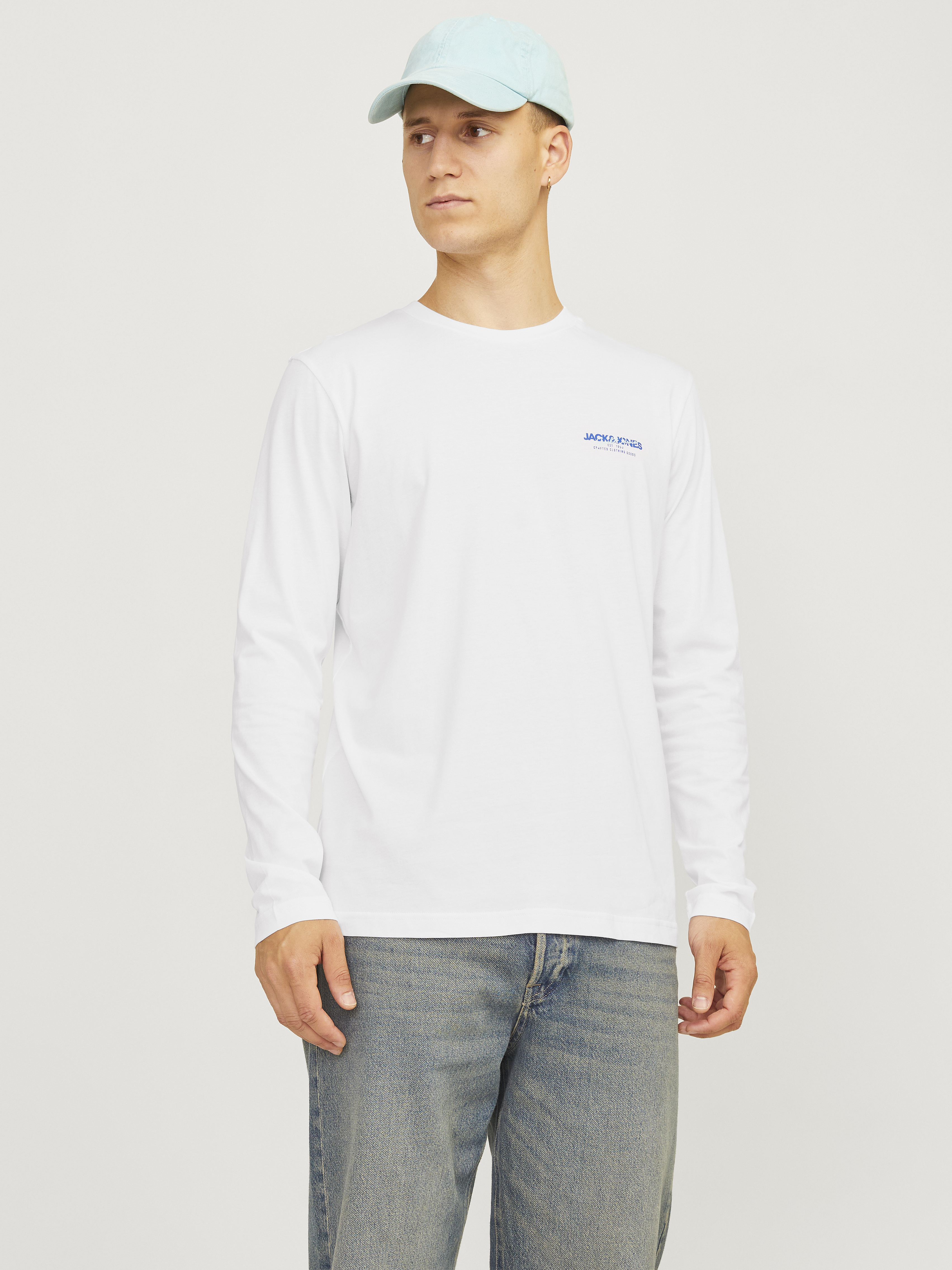 Jack & Jones Jjalvis tee ls crew neck