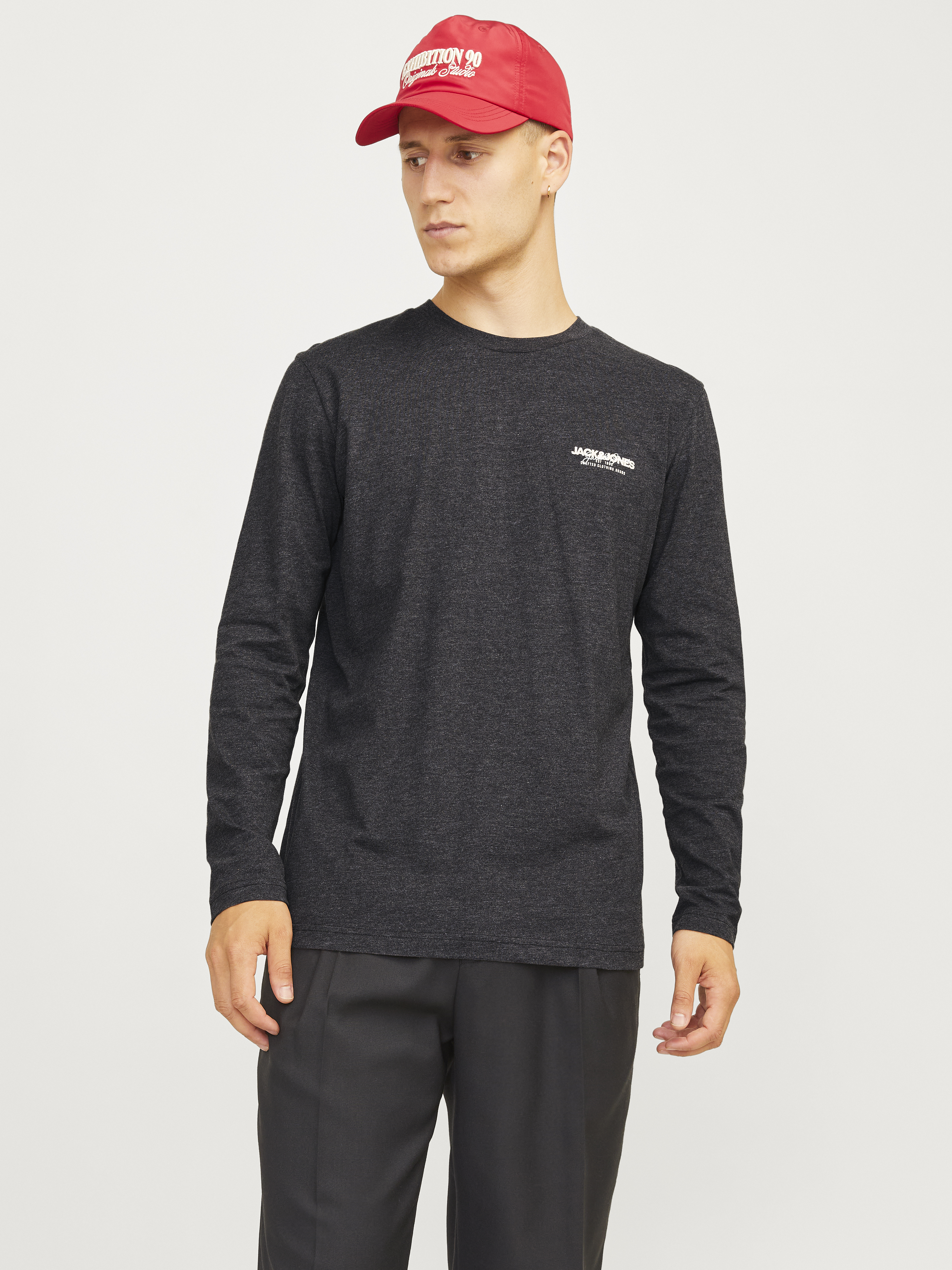 Jack & Jones Jjalvis tee ls crew neck