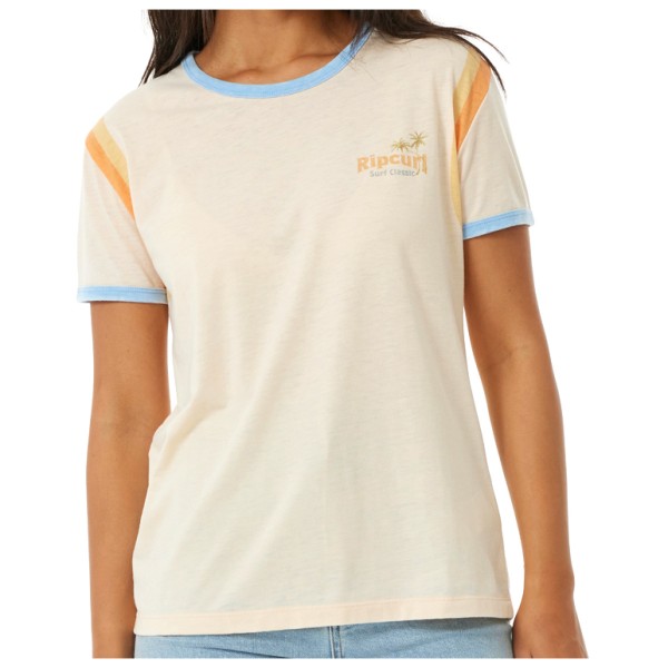 Rip Curl  Women's Ringer Surf Revival Tee - T-shirt, beige