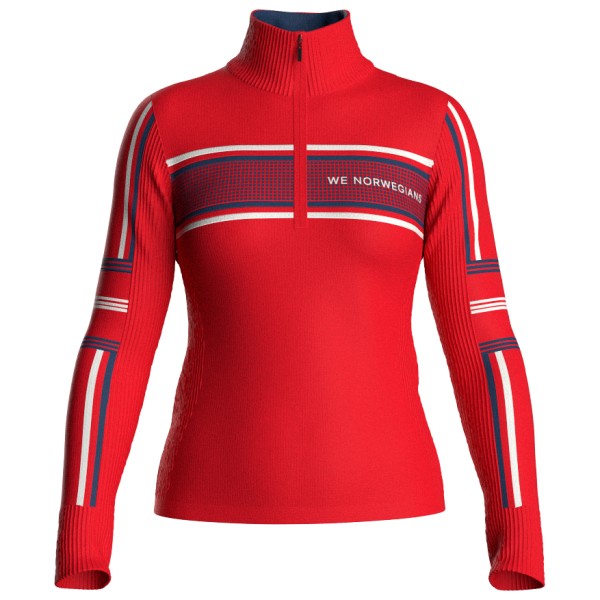 We Norwegians  Women's Stryn ZipUp - Merino-ondergoed, rood