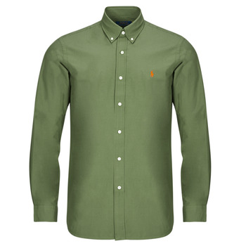 Polo Ralph Lauren Overhemd Lange Mouw  CHEMISE AJUSTEE EN POPLINE DE COTON COL BOUTONNE